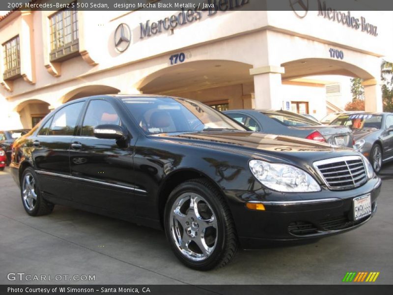 designo Mocha Black Metallic / Java 2005 Mercedes-Benz S 500 Sedan