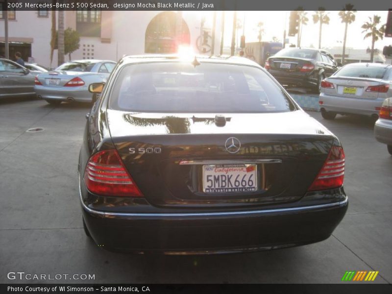 designo Mocha Black Metallic / Java 2005 Mercedes-Benz S 500 Sedan