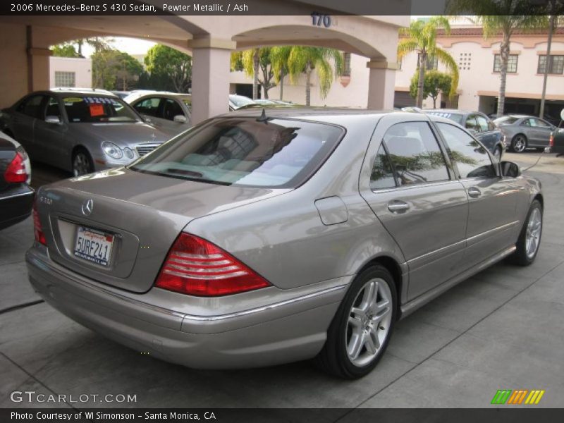 Pewter Metallic / Ash 2006 Mercedes-Benz S 430 Sedan
