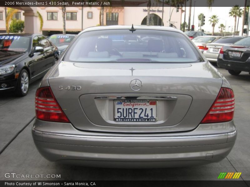 Pewter Metallic / Ash 2006 Mercedes-Benz S 430 Sedan