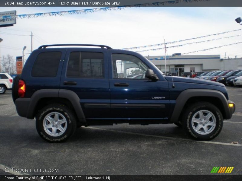 Patriot Blue Pearl / Dark Slate Gray 2004 Jeep Liberty Sport 4x4