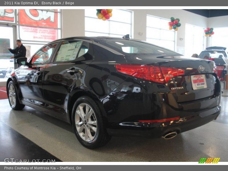 Ebony Black / Beige 2011 Kia Optima EX