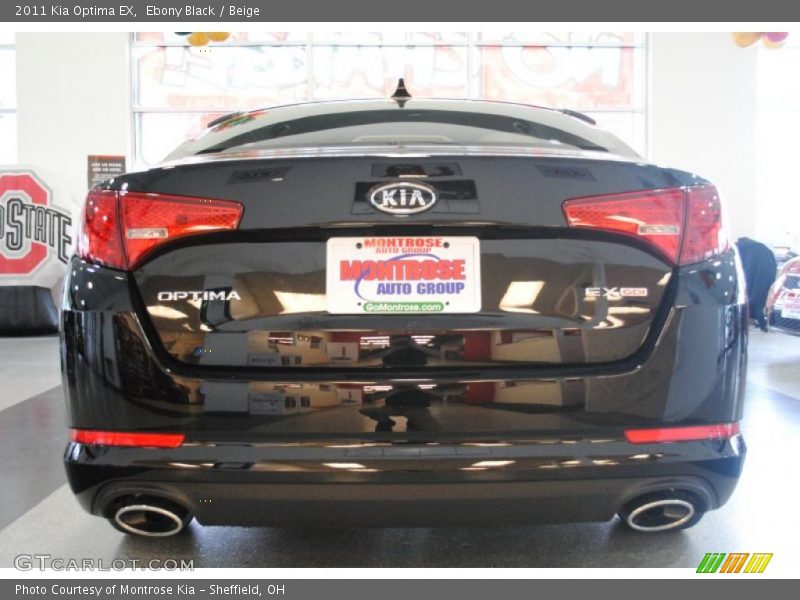 Ebony Black / Beige 2011 Kia Optima EX