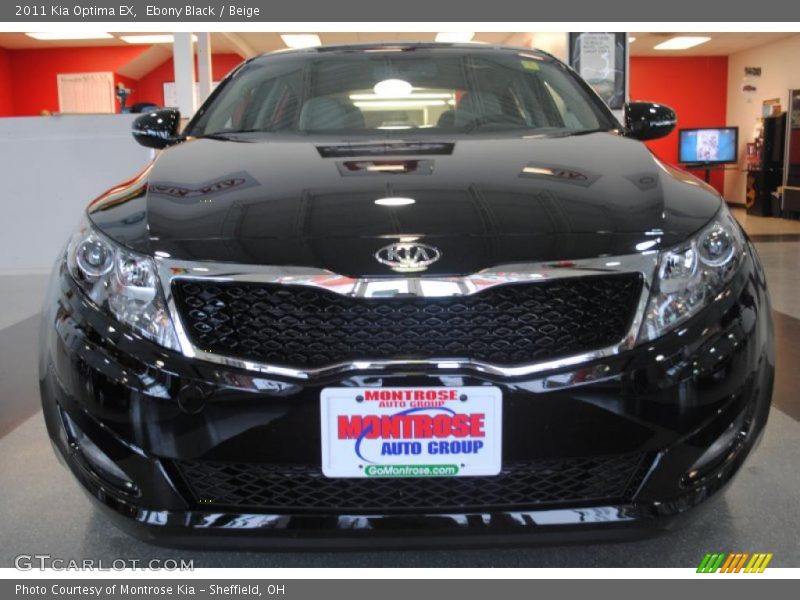 Ebony Black / Beige 2011 Kia Optima EX