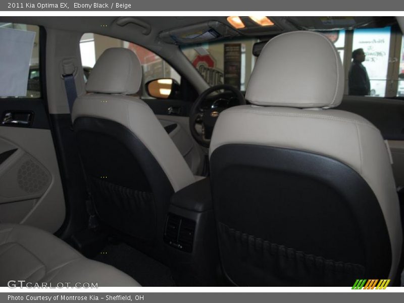 Ebony Black / Beige 2011 Kia Optima EX