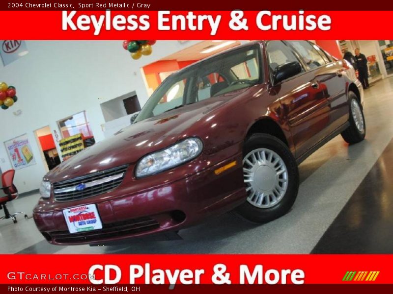 Sport Red Metallic / Gray 2004 Chevrolet Classic