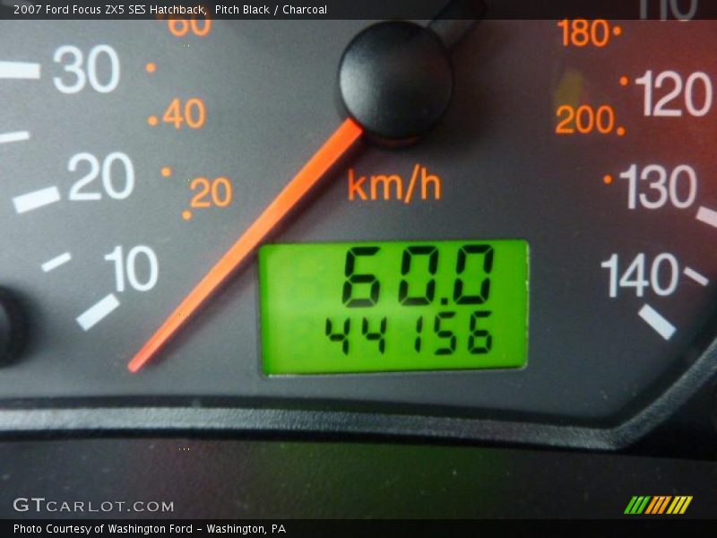 Pitch Black / Charcoal 2007 Ford Focus ZX5 SES Hatchback