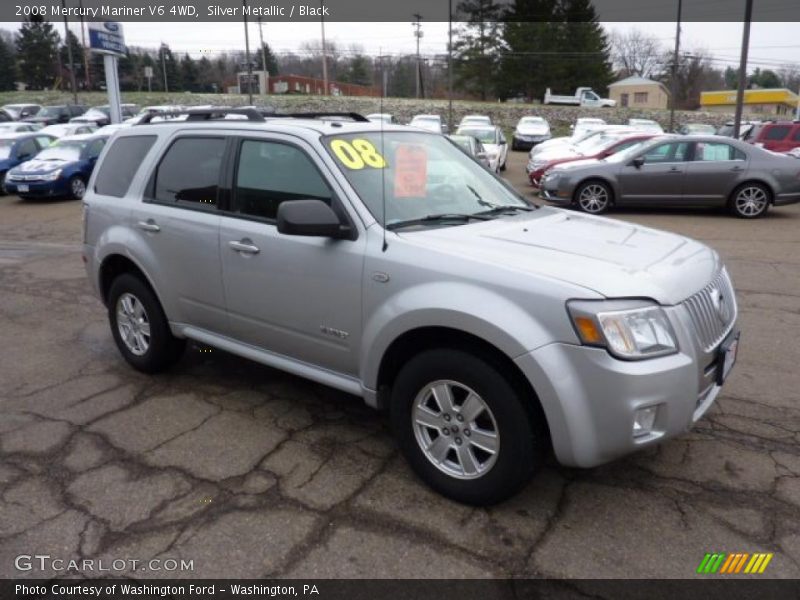 Silver Metallic / Black 2008 Mercury Mariner V6 4WD