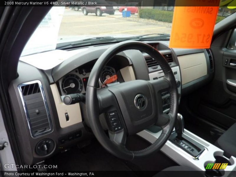 Silver Metallic / Black 2008 Mercury Mariner V6 4WD