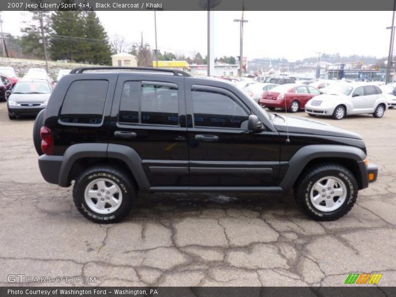 Black Clearcoat / Khaki 2007 Jeep Liberty Sport 4x4