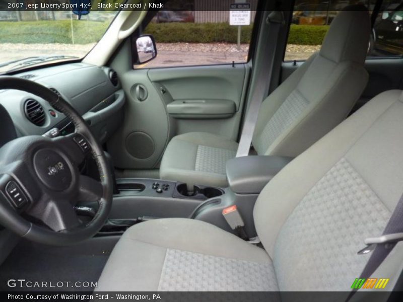 Black Clearcoat / Khaki 2007 Jeep Liberty Sport 4x4