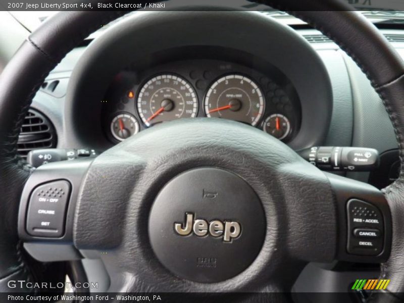 Black Clearcoat / Khaki 2007 Jeep Liberty Sport 4x4