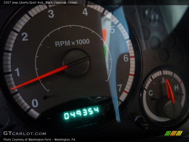 Black Clearcoat / Khaki 2007 Jeep Liberty Sport 4x4