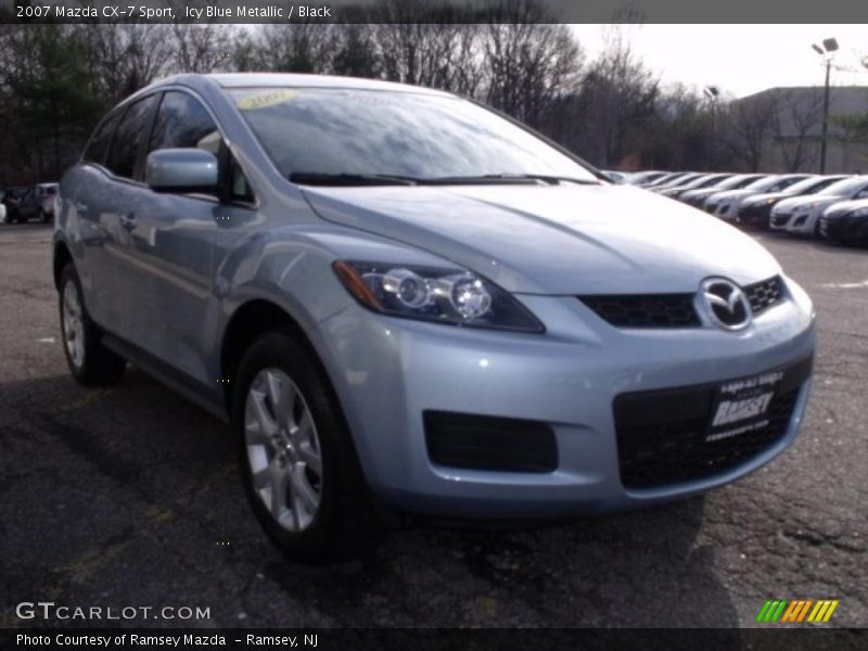 Icy Blue Metallic / Black 2007 Mazda CX-7 Sport