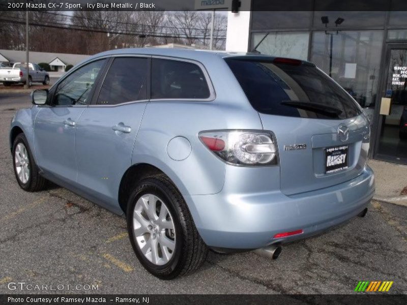 Icy Blue Metallic / Black 2007 Mazda CX-7 Sport