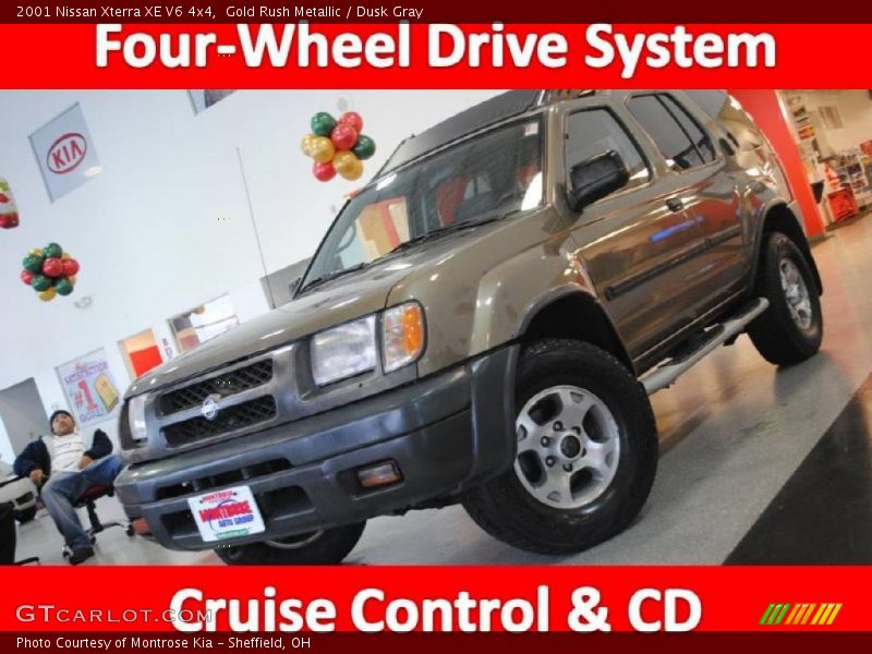 Gold Rush Metallic / Dusk Gray 2001 Nissan Xterra XE V6 4x4