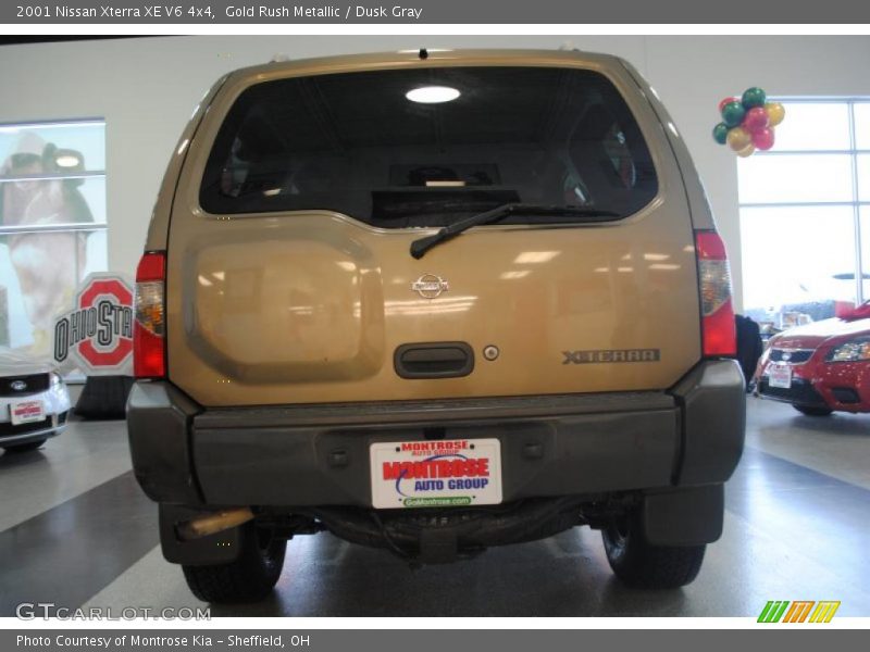 Gold Rush Metallic / Dusk Gray 2001 Nissan Xterra XE V6 4x4