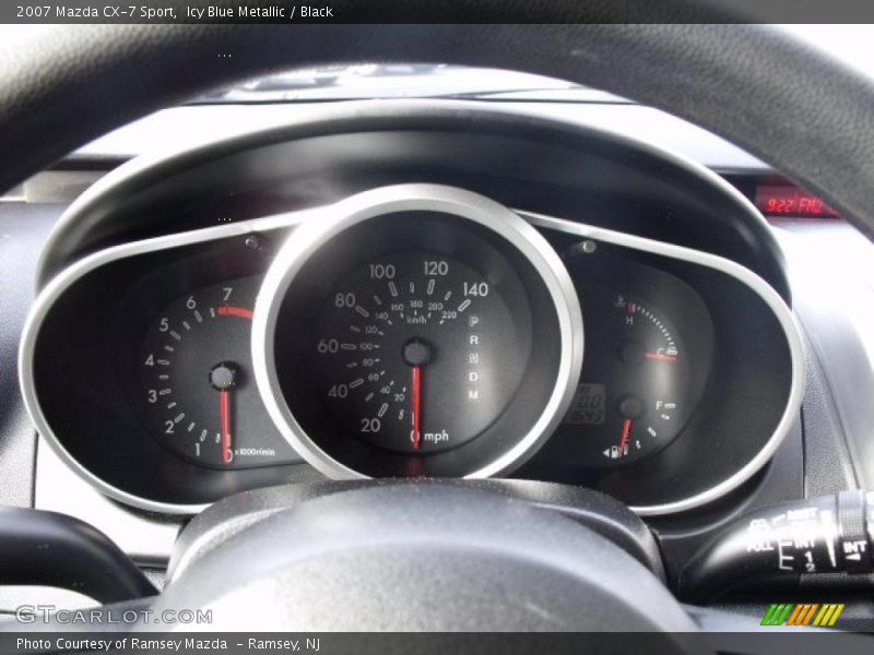 Icy Blue Metallic / Black 2007 Mazda CX-7 Sport