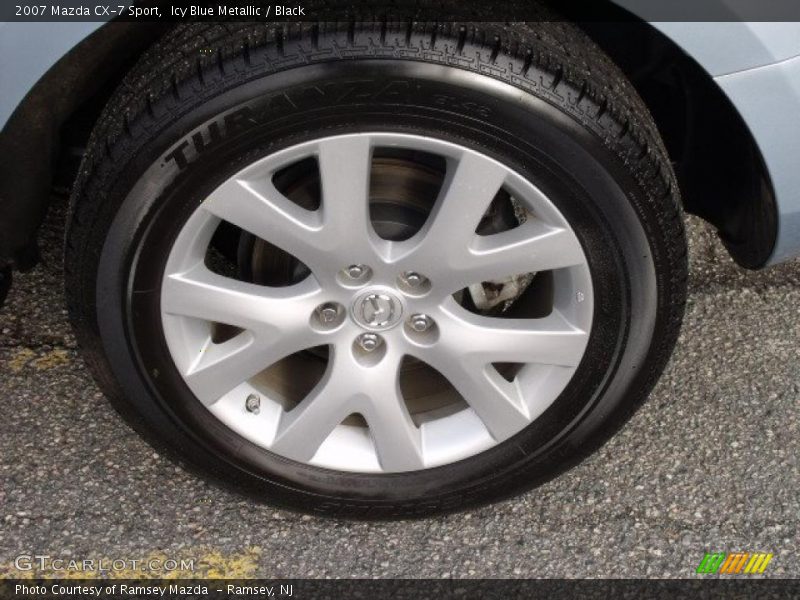 Icy Blue Metallic / Black 2007 Mazda CX-7 Sport