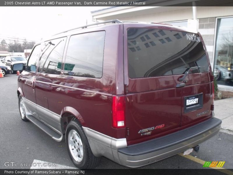 Dark Carmine Red Metallic / Neutral 2005 Chevrolet Astro LT AWD Passenger Van