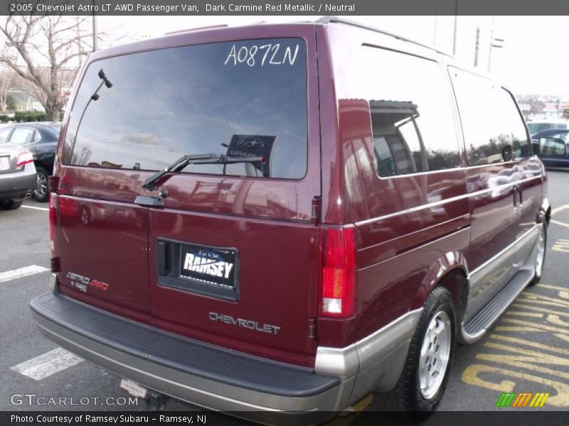 Dark Carmine Red Metallic / Neutral 2005 Chevrolet Astro LT AWD Passenger Van