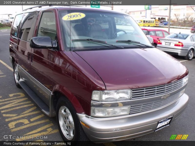 Dark Carmine Red Metallic / Neutral 2005 Chevrolet Astro LT AWD Passenger Van