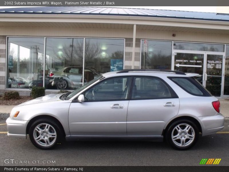 Platinum Silver Metallic / Black 2002 Subaru Impreza WRX Wagon