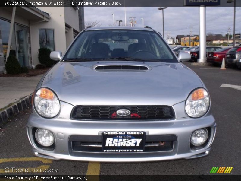 Platinum Silver Metallic / Black 2002 Subaru Impreza WRX Wagon