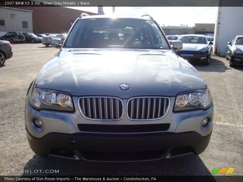 Silver Grey Metallic / Black 2007 BMW X3 3.0si