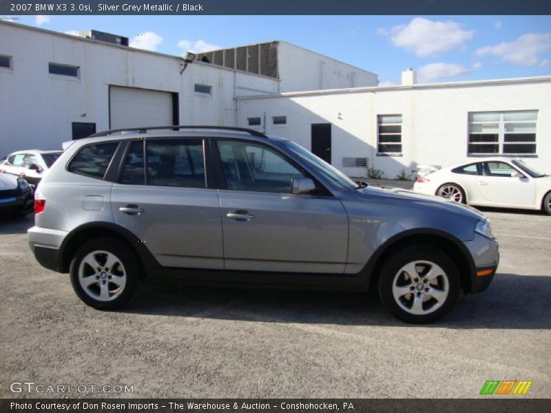 Silver Grey Metallic / Black 2007 BMW X3 3.0si