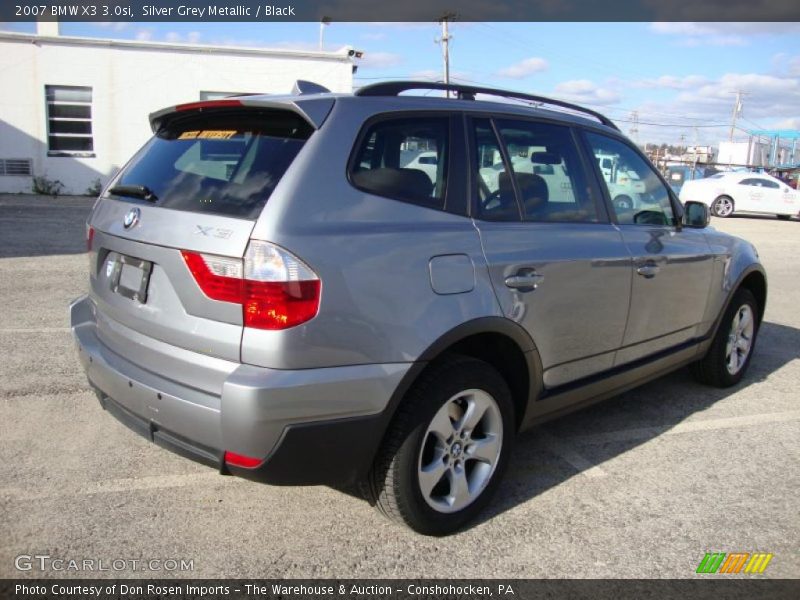 Silver Grey Metallic / Black 2007 BMW X3 3.0si