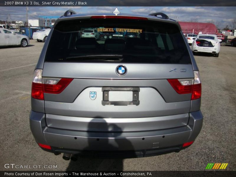 Silver Grey Metallic / Black 2007 BMW X3 3.0si