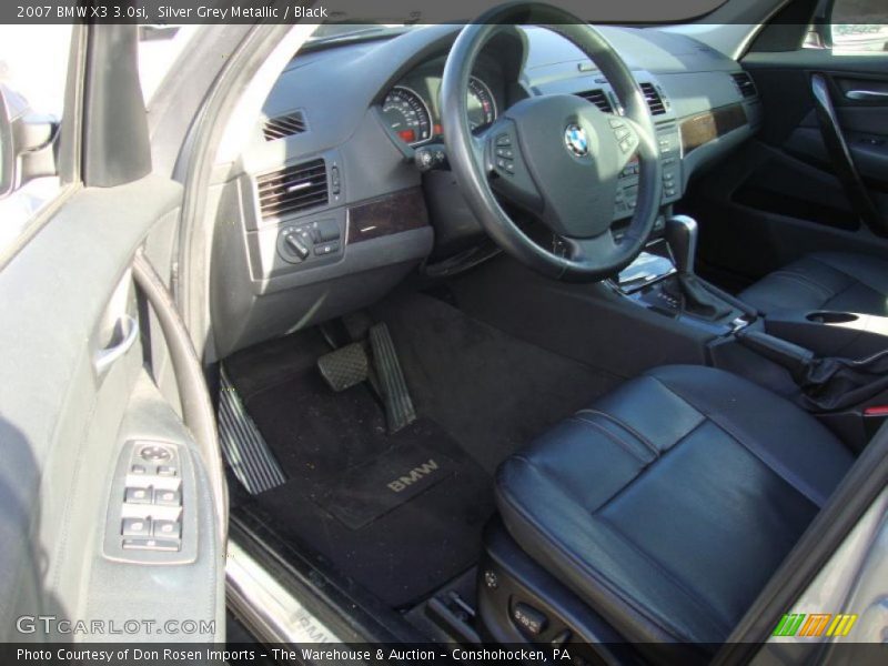 Silver Grey Metallic / Black 2007 BMW X3 3.0si