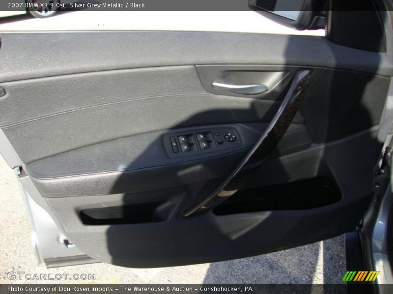 Silver Grey Metallic / Black 2007 BMW X3 3.0si