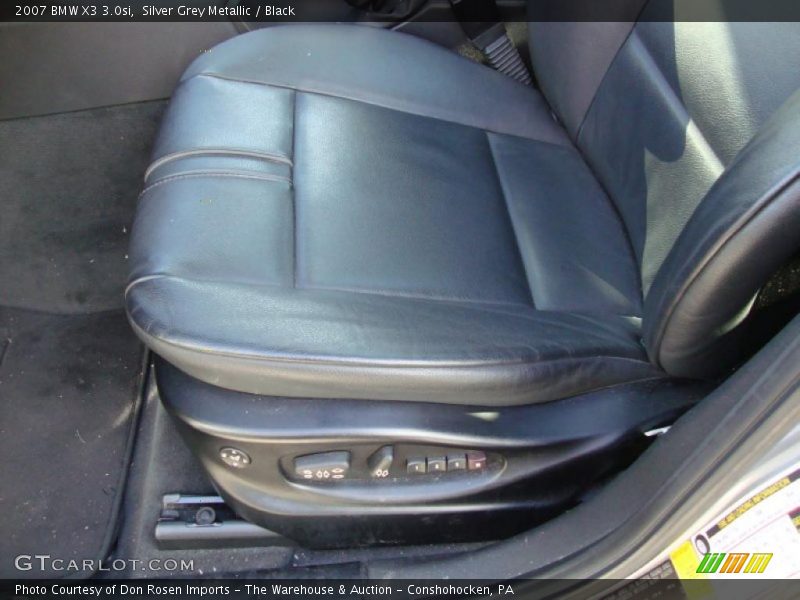 Silver Grey Metallic / Black 2007 BMW X3 3.0si
