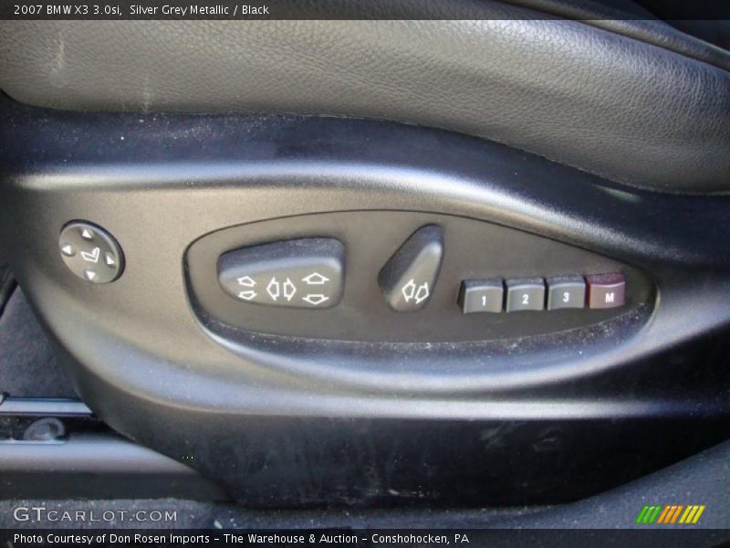 Silver Grey Metallic / Black 2007 BMW X3 3.0si