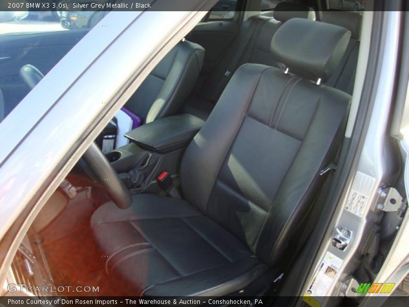 Silver Grey Metallic / Black 2007 BMW X3 3.0si