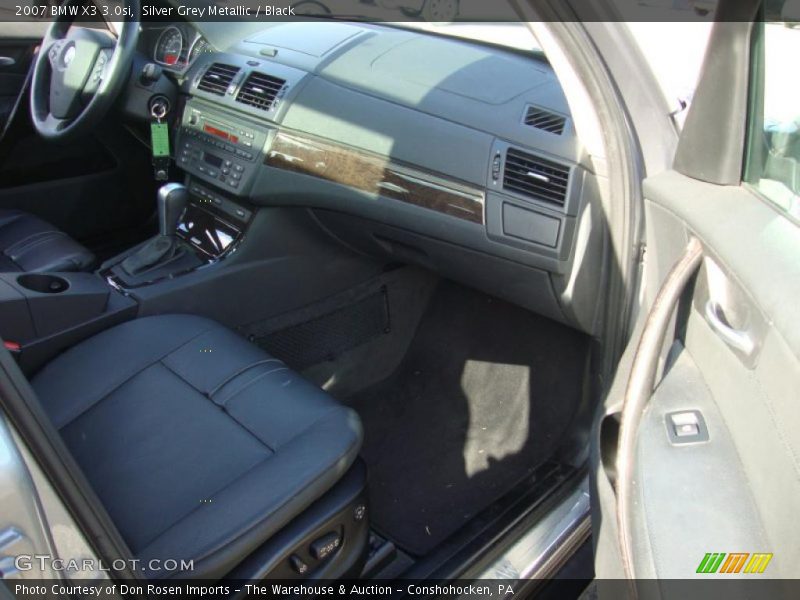 Silver Grey Metallic / Black 2007 BMW X3 3.0si