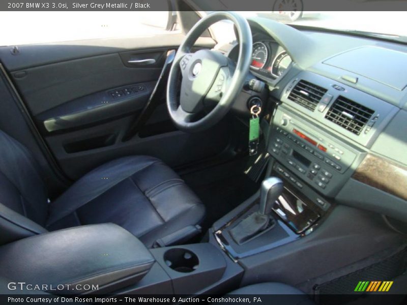 Silver Grey Metallic / Black 2007 BMW X3 3.0si
