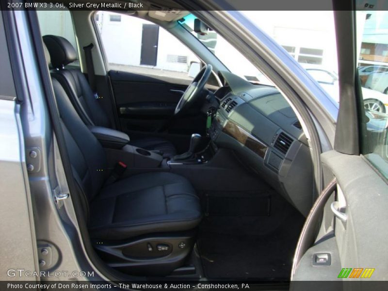 Silver Grey Metallic / Black 2007 BMW X3 3.0si
