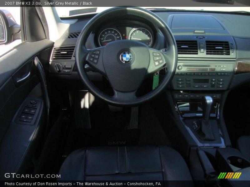 Silver Grey Metallic / Black 2007 BMW X3 3.0si