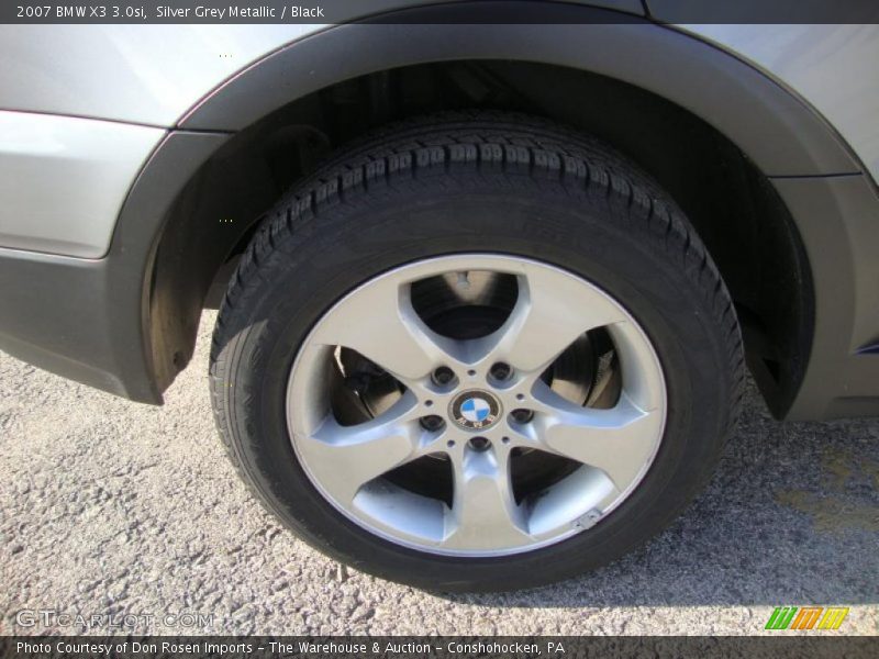 Silver Grey Metallic / Black 2007 BMW X3 3.0si