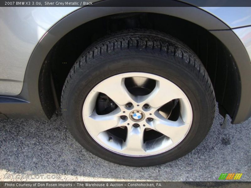 Silver Grey Metallic / Black 2007 BMW X3 3.0si