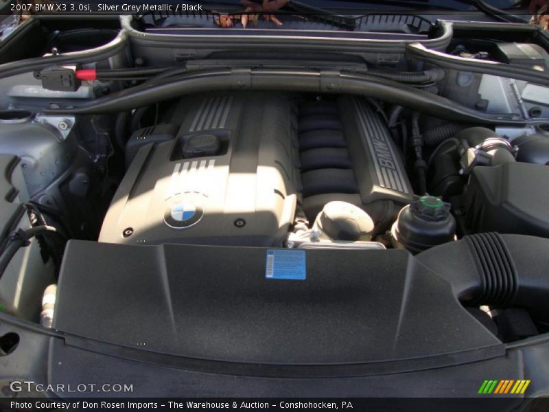 Silver Grey Metallic / Black 2007 BMW X3 3.0si
