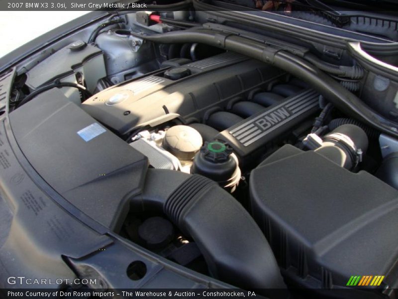 Silver Grey Metallic / Black 2007 BMW X3 3.0si