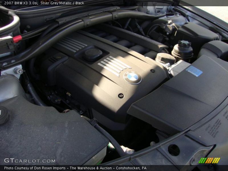 Silver Grey Metallic / Black 2007 BMW X3 3.0si