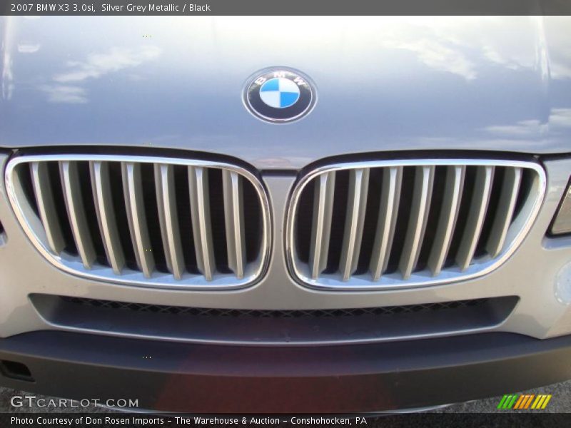 Silver Grey Metallic / Black 2007 BMW X3 3.0si