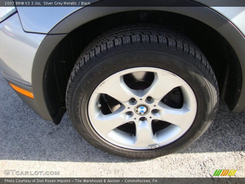 Silver Grey Metallic / Black 2007 BMW X3 3.0si