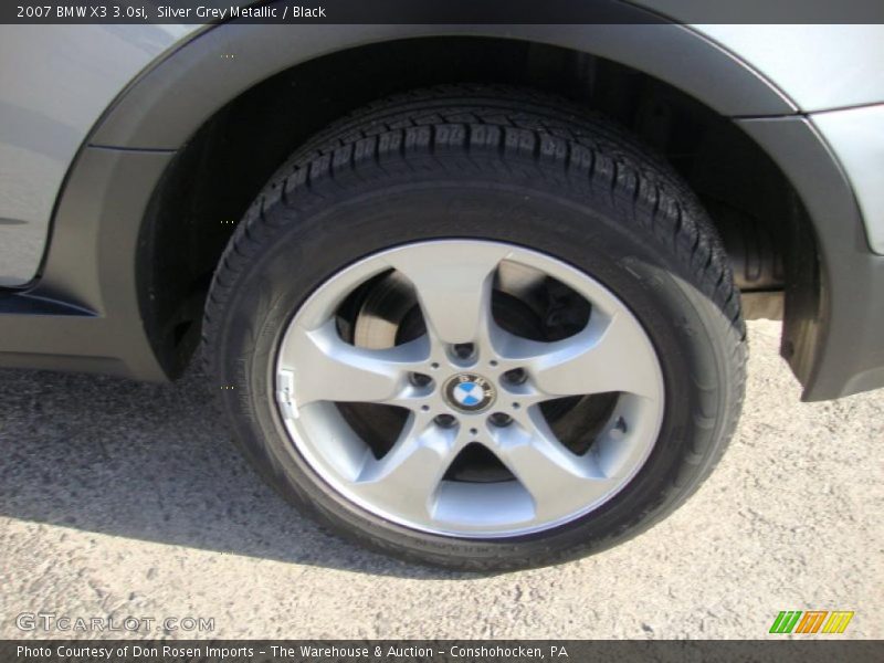 Silver Grey Metallic / Black 2007 BMW X3 3.0si