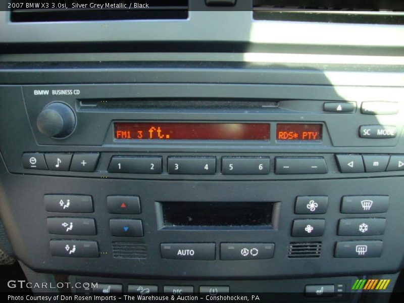 Silver Grey Metallic / Black 2007 BMW X3 3.0si